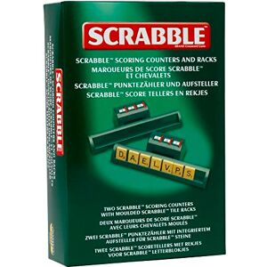 Ideal Scrabble: Pack of 2 Classic Scoring Counters and Moulded Tile Racks Classic Games Word Games For 2-4 Players Ages 10+ Ideal Scrabble: Pack of 2 Classic Scoring Counters and Moulded Tile Racks Classic Games Word Games For 2-4 Players Ages 10+