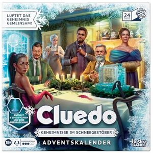 Hasbro Cluedo Advent Calendar: Secrets Under Snowfall German Version Hasbro Cluedo Advent Calendar: Secrets Under Snowfall German Version