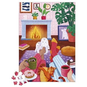 Janod Puzzle 500 pieces Adults Teenagers Children Fireside Evening Develops patience and dexterity European manufacturing, Vegetable-based inks and FSC certified From 8 years J02495 Janod Puzzle 500 pieces Adults Teenagers Children Fireside Evening Develops patience and dexterity European manufacturing, Vegetable-based inks and FSC certified From 8 years J02495