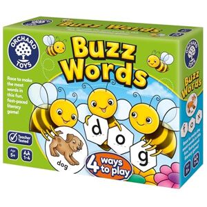 Orchard Toys Buzz Words Spelling Game Literacy and Word Games for 5 Year Olds and Up Learning and Educational Toys Gifts for Kids, Boys and Girls Age 5+ Years Orchard Toys Buzz Words Spelling Game Literacy and Word Games for 5 Year Olds and Up Learning and Educational Toys Gifts for Kids, Boys and Girls Age 5+ Years