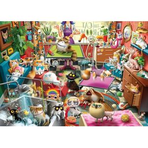 Ravensburger The Cat Groomer 1000 Piece Jigsaw Puzzle – Funny Cat Spa Scene by Dean MacAdam – Premium Quality Puzzle for Adults Ravensburger The Cat Groomer 1000 Piece Jigsaw Puzzle – Funny Cat Spa Scene by Dean MacAdam – Premium Quality Puzzle for Adults