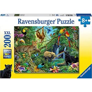 Ravensburger Jungle 200 Piece XXL Jigsaw Puzzle for Kids, Wildlife Puzzle with Extra Large Pieces, Ages 8 Years and Up Ravensburger Jungle 200 Piece XXL Jigsaw Puzzle for Kids, Wildlife Puzzle with Extra Large Pieces, Ages 8 Years and Up