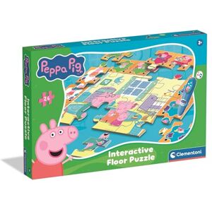 Clementoni Interactive Floor Puzzle Peppa Pig With Electronic Pen, 24-Piece Learning Puzzle for Preschool Kids Age 3+ Clementoni Interactive Floor Puzzle Peppa Pig With Electronic Pen, 24-Piece Learning Puzzle for Preschool Kids Age 3+
