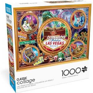 Buffalo Las Vegas Collage 1000 Piece Jigsaw Puzzle for Adults Challenging Puzzle Perfect for Game Nights Finished Size 26.75 x 19.75 Buffalo Las Vegas Collage 1000 Piece Jigsaw Puzzle for Adults Challenging Puzzle Perfect for Game Nights Finished Size 26.75 x 19.75