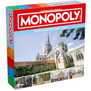 Winning Moves Chichester Monopoly Board Game, Advance around the board and trade your way to success, gift for ages 8 plus Winning Moves Chichester Monopoly Board Game, Advance around the board and trade your way to success, gift for ages 8 plus