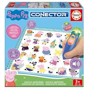 Educa Peppa Pig Junior Conector tional Trivia Game. Includes Wise Pen with Light and Sound. Recommended for Children Between 3 and 5 Years (20218) Educa Peppa Pig Junior Conector tional Trivia Game. Includes Wise Pen with Light and Sound. Recommended for Children Between 3 and 5 Years (20218)