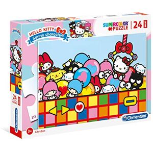 Clementoni 24202 Supercolor Puzzle Hello Kitty 24 maxi pieces Made in Italy jigsaw puzzle children age 3 Clementoni 24202 Supercolor Puzzle Hello Kitty 24 maxi pieces Made in Italy jigsaw puzzle children age 3