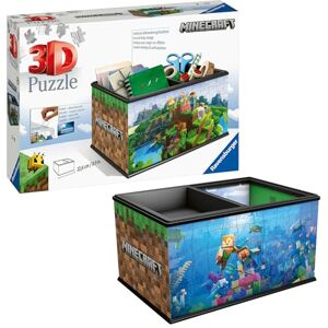 Ravensburger Minecraft Storage Box, 216 piece 3D Jigsaw Puzzle for Adults and Kids Age 8 Years Up 216 Pieces No Glue Required Ravensburger Minecraft Storage Box, 216 piece 3D Jigsaw Puzzle for Adults and Kids Age 8 Years Up 216 Pieces No Glue Required