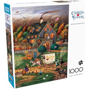 Buffalo Charles Wysocki Secret Passage Inn 1000 Piece Jigsaw Puzzle for Adults Challenging Puzzle Perfect for Game Nights Finished Size 26.75 x 19.75 Buffalo Charles Wysocki Secret Passage Inn 1000 Piece Jigsaw Puzzle for Adults Challenging Puzzle Perfect for Game Nights Finished Size 26.75 x 19.75