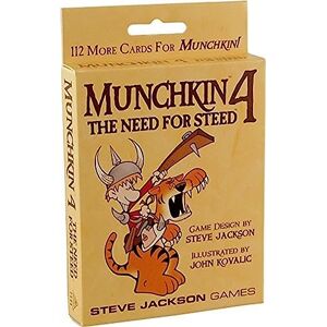 Jackson Munchkin 4: The Need for Steed Board Game Ages 10+ 3-6 Players 90 Minutes Playing Time Jackson Munchkin 4: The Need for Steed Board Game Ages 10+ 3-6 Players 90 Minutes Playing Time