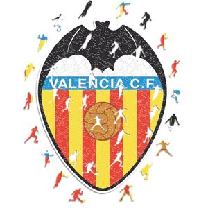 ICONIC PUZZLES Valencia, Logo, Officially Licensed Wooden Puzzle, 100% Sustainable, Gift for Adults and Children, Size L, 500 Pieces ICONIC PUZZLES Valencia, Logo, Officially Licensed Wooden Puzzle, 100% Sustainable, Gift for Adults and Children, Size L, 500 Pieces
