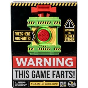 Goliath Games: Warning: This Game Farts Sniff Out The Stinker To Win! For 3-4 Players For Ages 6 +, Black Goliath Games: Warning: This Game Farts Sniff Out The Stinker To Win! For 3-4 Players For Ages 6 +, Black