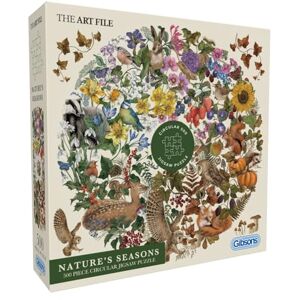 Gibsons The Art File Nature’s Seasons 500 Piece Circular Jigsaw Puzzle for Adults – Beautiful Plants & Animals Nature Artwork – Premium Sustainable Puzzle Made in UK/EU Gibsons The Art File Nature’s Seasons 500 Piece Circular Jigsaw Puzzle for Adults – Beautiful Plants & Animals Nature Artwork – Premium Sustainable Puzzle Made in UK/EU