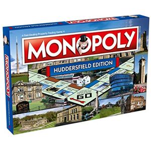 Winning Moves Huddersfield Monopoly Board Game, Advance to Stafflex, The Mount School, Huddersfield Lawn Tennis and Squash Club and trade your way to success, makes a great gift for ages 8 plus