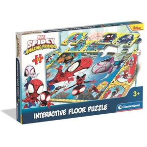 Clementoni Interactive Floor Puzzle Spidey and His Amazing Friends, 24-Piece Educational Toy With Electronic Pen for Kids Age 3+ Clementoni Interactive Floor Puzzle Spidey and His Amazing Friends, 24-Piece Educational Toy With Electronic Pen for Kids Age 3+