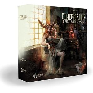 Awaken Realms Etherfields: Funeral Witch Campaign Cooperative Board Game Expansion Ages 14+ 1-4 Players 90-180 Minutes Playing Time Awaken Realms Etherfields: Funeral Witch Campaign Cooperative Board Game Expansion Ages 14+ 1-4 Players 90-180 Minutes Playing Time
