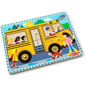 Melissa & Doug The Wheels on the Bus Sound Puzzle – 6-Piece Wooden Peg Puzzle, Interactive Developmental Learning Toy for Kids Age 2 Plus Melissa & Doug The Wheels on the Bus Sound Puzzle – 6-Piece Wooden Peg Puzzle, Interactive Developmental Learning Toy for Kids Age 2 Plus