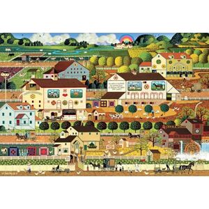 Buffalo Silver Select -Charles Wysocki Amish Country 2000 Piece Jigsaw Puzzle for Adults Challenging Puzzle Perfect for Game Nights Finished Size is 38.50 x 26.50 Buffalo Silver Select -Charles Wysocki Amish Country 2000 Piece Jigsaw Puzzle for Adults Challenging Puzzle Perfect for Game Nights Finished Size is 38.50 x 26.50