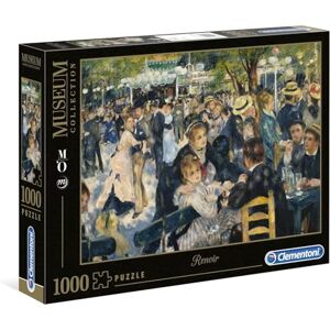 Clementoni Jigsaw Puzzle 1000 pieces, Collection, Museum Collection Bal Du Mouline de la Galette, Puzzle for Adults 14-99 Years, Made in Italy, 37091 Clementoni Jigsaw Puzzle 1000 pieces, Collection, Museum Collection Bal Du Mouline de la Galette, Puzzle for Adults 14-99 Years, Made in Italy, 37091