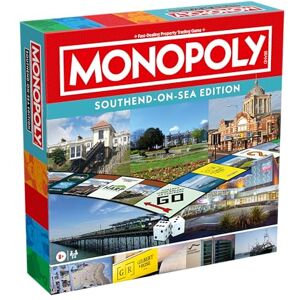 Winning Moves Southend-on-Sea Monopoly Board Game, Advance around the board and trade your way to success, gift for ages 8 plus Winning Moves Southend-on-Sea Monopoly Board Game, Advance around the board and trade your way to success, gift for ages 8 plus