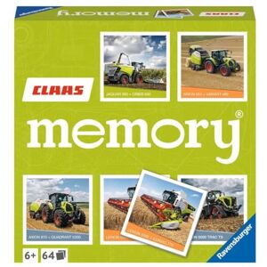 Ravensburger Claas Memory® 20882 The Classic Game for All Agricultural Machinery Fans, Memory Game for 2-8 Players from 6 Years Ravensburger Claas Memory® 20882 The Classic Game for All Agricultural Machinery Fans, Memory Game for 2-8 Players from 6 Years