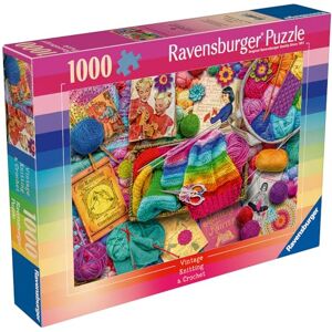 Ravensburger Vintage Knitting & Crochet 1000 Piece Jigsaw Puzzles for Adults and Kids Age 12 Years Up Ravensburger Vintage Knitting & Crochet 1000 Piece Jigsaw Puzzles for Adults and Kids Age 12 Years Up