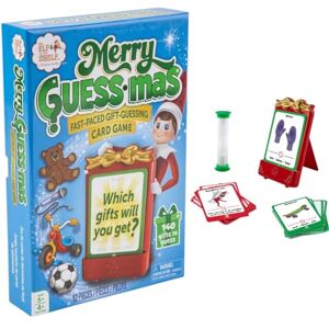 The Elf on the Shelf Elf on the Shelf Merry Guess-mas Card Game: Fast-Paced Family Fun for Christmas Includes 70 Present Cards, Sand Timer, Stand, and Instruction Sheet Age 5+ for 4 Players The Elf on the Shelf Elf on the Shelf Merry Guess-mas Card Game: Fast-Paced Family Fun for Christmas Includes 70 Present Cards, Sand Timer, Stand, and Instruction Sheet Age 5+ for 4 Players