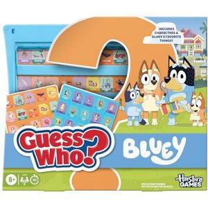 Hasbro Guess Who? Bluey Edition Game Bluey Characters and Objects Fun Kids Board Games for Families 2 Players 15 Mins Travel Friendly Ages 6+ English Version Hasbro Guess Who? Bluey Edition Game Bluey Characters and Objects Fun Kids Board Games for Families 2 Players 15 Mins Travel Friendly Ages 6+ English Version