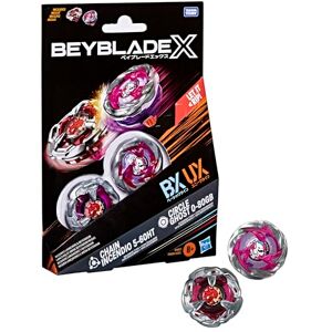 Hasbro Beyblade X Circle Ghost 0-80GB & Chain Incendio 5-60HT Dual Pack Set Hasbro Beyblade X Circle Ghost 0-80GB & Chain Incendio 5-60HT Dual Pack Set