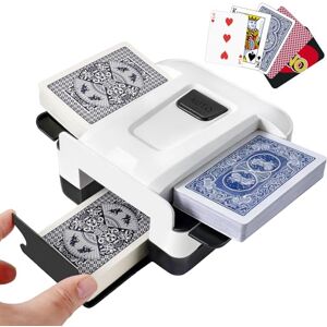 elzle Card Shuffler Automatic Small Portable Electric Mixing Machine, One/Two Deck Card Shuffler Sorter, 5s Quick Shuffle and USB Rechargeable for Family Party Card Games elzle Card Shuffler Automatic Small Portable Electric Mixing Machine, One/Two Deck Card Shuffler Sorter, 5s Quick Shuffle and USB Rechargeable for Family Party Card Games