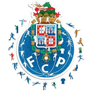 ICONIC PUZZLES Porto, Logo, Officially Licensed Wooden Puzzle, 100% Sustainable, Gift for Adults and Children, Size S, 150 Pieces ICONIC PUZZLES Porto, Logo, Officially Licensed Wooden Puzzle, 100% Sustainable, Gift for Adults and Children, Size S, 150 Pieces