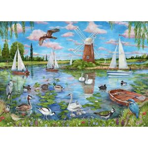Ravensburger Life Along the Broads 1000 Piece Jigsaw Puzzle by Debbie Cook – Norfolk Broads & British Wildlife Puzzle for Adults Ravensburger Life Along the Broads 1000 Piece Jigsaw Puzzle by Debbie Cook – Norfolk Broads & British Wildlife Puzzle for Adults