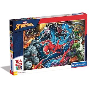Clementoni 23716 Supercolor Puzzle for children Spiderman 104 Maxi Pieces Clementoni 23716 Supercolor Puzzle for children Spiderman 104 Maxi Pieces