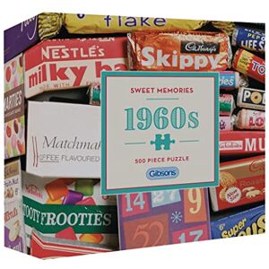 Gibsons Sweet Memories of the 1960s – 500 Piece Jigsaw Puzzle for Adults & Teens Vintage Sweets Theme Made from 100% Recycled Board Great Gift for Puzzle Lovers Gibsons Sweet Memories of the 1960s – 500 Piece Jigsaw Puzzle for Adults & Teens Vintage Sweets Theme Made from 100% Recycled Board Great Gift for Puzzle Lovers