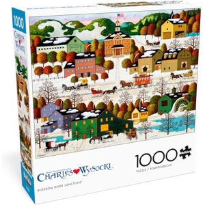 Buffalo Charles Wysocki Blossom River Junction 1000 Piece Jigsaw Puzzle Buffalo Charles Wysocki Blossom River Junction 1000 Piece Jigsaw Puzzle