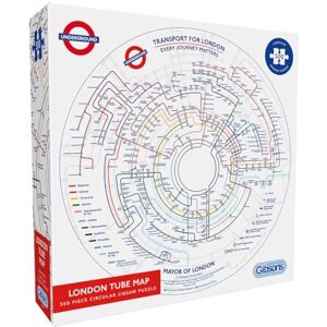 Gibsons Round London Tube Map 500 Piece Circular Jigsaw Puzzle for Adults & Teens – Challenging Underground Puzzle Thick Sustainable 100% Recycled Board, TFL Transport for London, UK Made British Gift Gibsons Round London Tube Map 500 Piece Circular Jigsaw Puzzle for Adults & Teens – Challenging Underground Puzzle Thick Sustainable 100% Recycled Board, TFL Transport for London, UK Made British Gift