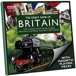 Ideal The Great Game of Britain Travel Edition: The classic race game along Britain's historic railway networks Classic Board Games Travel Games For 2-6 Players Ages 7+ Ideal The Great Game of Britain Travel Edition: The classic race game along Britain's historic railway networks Classic Board Games Travel Games For 2-6 Players Ages 7+