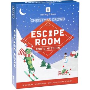 Talking Tables Christmas Escape Room Game for Kids Pea Edition, 45-Minutes Christmas Puzzle Challenge for Kids Activity, Stocking Filler, 10 Festive Clues, Family Party Game for 2–6 Players, Ages 8+ Talking Tables Christmas Escape Room Game for Kids Pea Edition, 45-Minutes Christmas Puzzle Challenge for Kids Activity, Stocking Filler, 10 Festive Clues, Family Party Game for 2–6 Players, Ages 8+