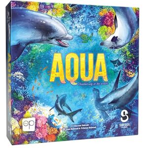 USAopoly AQUA: Biodiversity in the Oceans Board Game Fun Strategy Game for Adults and Family Thematic Oceanic Tile Placement Game Ages 8 and Up 1-4 Players Made by Sidekick Games USAopoly AQUA: Biodiversity in the Oceans Board Game Fun Strategy Game for Adults and Family Thematic Oceanic Tile Placement Game Ages 8 and Up 1-4 Players Made by Sidekick Games