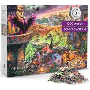 Buffalo Silver Select Disney Thomas Kinkade Maleficent 1000 Piece Jigsaw Puzzle Buffalo Silver Select Disney Thomas Kinkade Maleficent 1000 Piece Jigsaw Puzzle