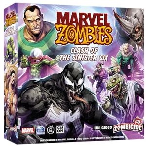 Asmodee Marvel Zombies: Clash of the Sinister Six, Board Game Expansion, 14+ Years, 1-6 Players, Italian Edition Asmodee Marvel Zombies: Clash of the Sinister Six, Board Game Expansion, 14+ Years, 1-6 Players, Italian Edition
