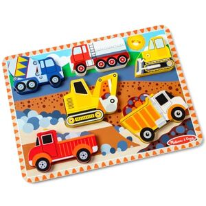 Melissa & Doug Construction Chunky Puzzle – 6-Piece Wooden Puzzle with Easy-Grasp Pieces – Interactive Learning Toy for Kids Age 2 Plus Melissa & Doug Construction Chunky Puzzle – 6-Piece Wooden Puzzle with Easy-Grasp Pieces – Interactive Learning Toy for Kids Age 2 Plus