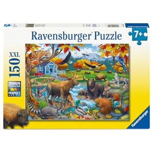 Ravensburger Wildlife Gathering Jigsaw Puzzle 150 Piece Animal Puzzle for Kids 7+ Fun & Educational Forest Scene with Beavers, Bison, Deer, Ducks & Moose Ravensburger Wildlife Gathering Jigsaw Puzzle 150 Piece Animal Puzzle for Kids 7+ Fun & Educational Forest Scene with Beavers, Bison, Deer, Ducks & Moose