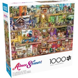 Buffalo Aimee Stewart The Library of Dogs 1000 Piece Jigsaw Puzzle for Adults Challenging Puzzle Perfect for Game Nights Finished Size 26.75 x 19.75 Buffalo Aimee Stewart The Library of Dogs 1000 Piece Jigsaw Puzzle for Adults Challenging Puzzle Perfect for Game Nights Finished Size 26.75 x 19.75