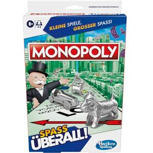 Monopoly Compact Board Game, Classic Family Game in Travel Version for Travel, 2 to 6 Players, Strategy Game Suitable from 8 Years, Travel Game for the Family Monopoly Compact Board Game, Classic Family Game in Travel Version for Travel, 2 to 6 Players, Strategy Game Suitable from 8 Years, Travel Game for the Family