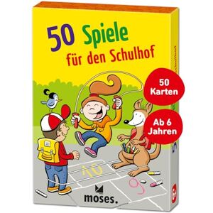 moses . 50 Games for the Schoolyard, Timeless Card Set with Popular Game Classics for Children, School Enrolment or Children's Birthday, from 6 Years moses . 50 Games for the Schoolyard, Timeless Card Set with Popular Game Classics for Children, School Enrolment or Children's Birthday, from 6 Years