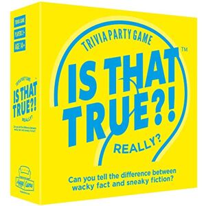 Hygge Games is That True?! – Can You Tell The Difference Between Wacky fact and Sneaky Fiction? – Trivia Party Game, Yellow (21125) Hygge Games is That True?! – Can You Tell The Difference Between Wacky fact and Sneaky Fiction? – Trivia Party Game, Yellow (21125)