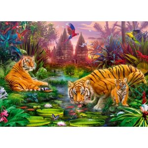 Wonder Forge Tiger 1000-Piece Puzzle - Jungle Scene Wonder Forge Tiger 1000-Piece Puzzle - Jungle Scene
