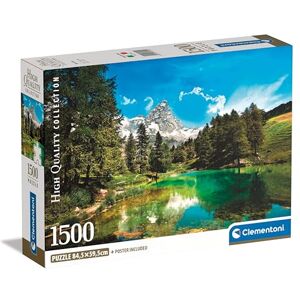 Clementoni Jigsaw Puzzle Collection Blue Lake 1500 Pieces Poster Included, Puzzle For Adults 14-99 Years, Gift For Men/Women, Italian Landscape, Made In Italy, 31720 Clementoni Jigsaw Puzzle Collection Blue Lake 1500 Pieces Poster Included, Puzzle For Adults 14-99 Years, Gift For Men/Women, Italian Landscape, Made In Italy, 31720