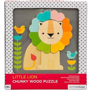 Petitcollage Lion Puzzle - Eco-friendly Wooden Toy Petitcollage Lion Puzzle - Eco-friendly Wooden Toy